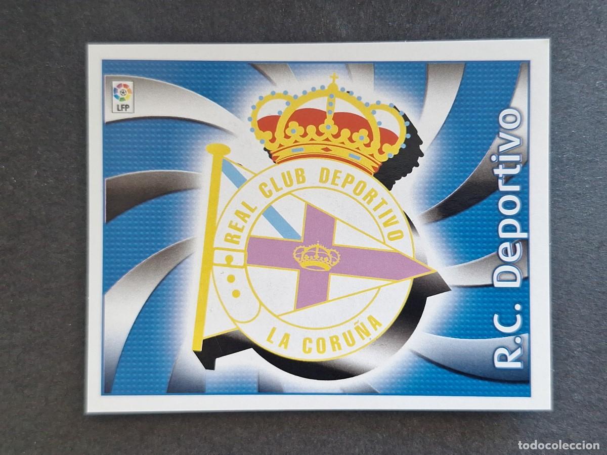 Fu&szlig;ball-Sticker: L4 ESCUDO DEPORTIVO DE LA CORU&Ntilde;A LIGA ESTE 2004 2005 04 05 NUNCA PEGADO SIN PEGAR