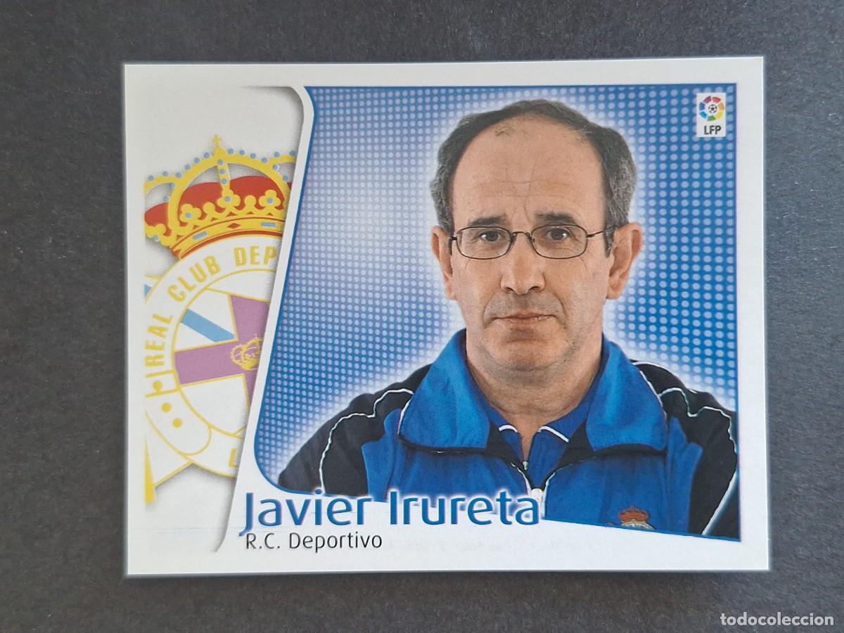 Fu&szlig;ball-Sticker: L4 JAVIER IRURETA ENTRENADOR DEPORTIVO DE LA CORU&Ntilde;A LIGA ESTE 2004 2005 04 05 NUNCA PEGADO SIN PEGAR