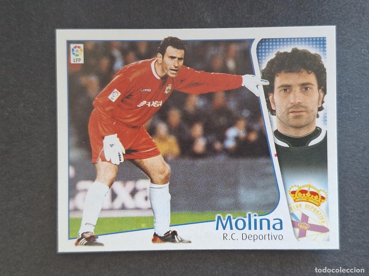 Fu&szlig;ball-Sticker: L4 MOLINA DEPORTIVO DE LA CORU&Ntilde;A LIGA ESTE 2004 2005 04 05 NUNCA PEGADO SIN PEGAR