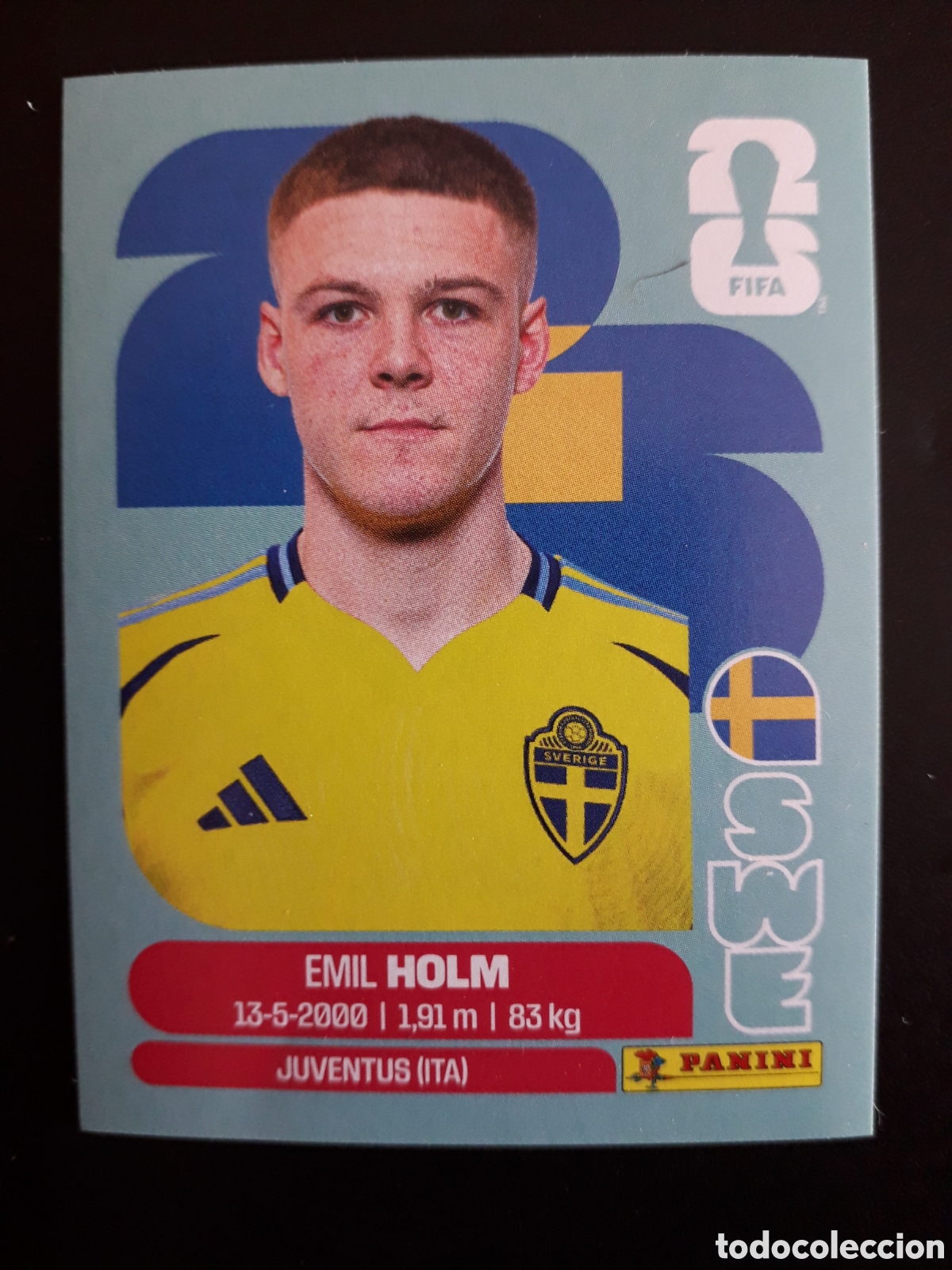 Fu&szlig;ball-Sticker: HOLM SUECIA SWE 5 MUNDIAL F&Uacute;TBOL 2026 FIFA WORLD CUP PANINI SIN PEGAR PEDIDO M&Iacute;NIMO 3&euro;.