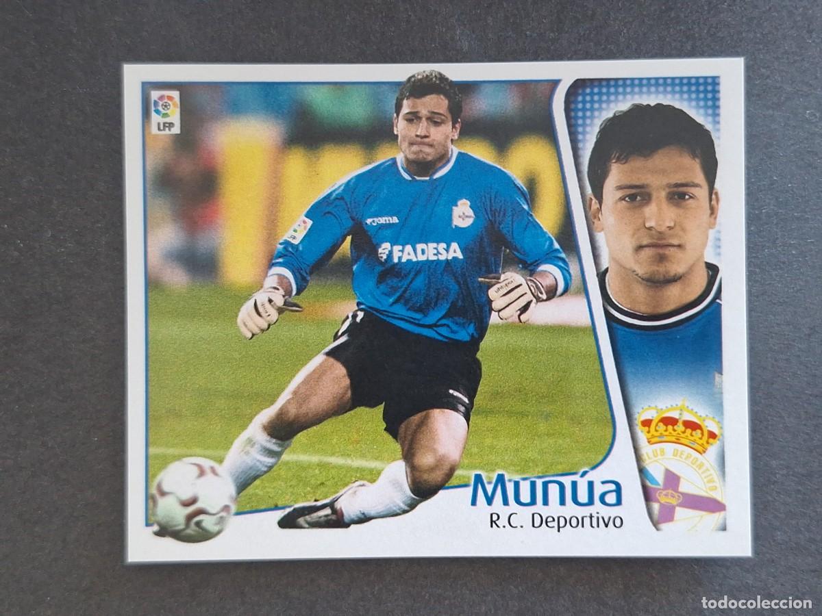 Fu&szlig;ball-Sticker: L4 MUNUA DEPORTIVO DE LA CORU&Ntilde;A LIGA ESTE 2004 2005 04 05 NUNCA PEGADO SIN PEGAR