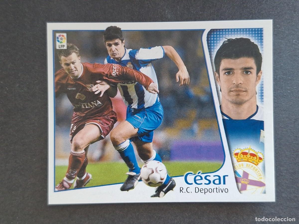 Fu&szlig;ball-Sticker: L4 CESAR DEPORTIVO DE LA CORU&Ntilde;A LIGA ESTE 2004 2005 04 05 NUNCA PEGADO SIN PEGAR