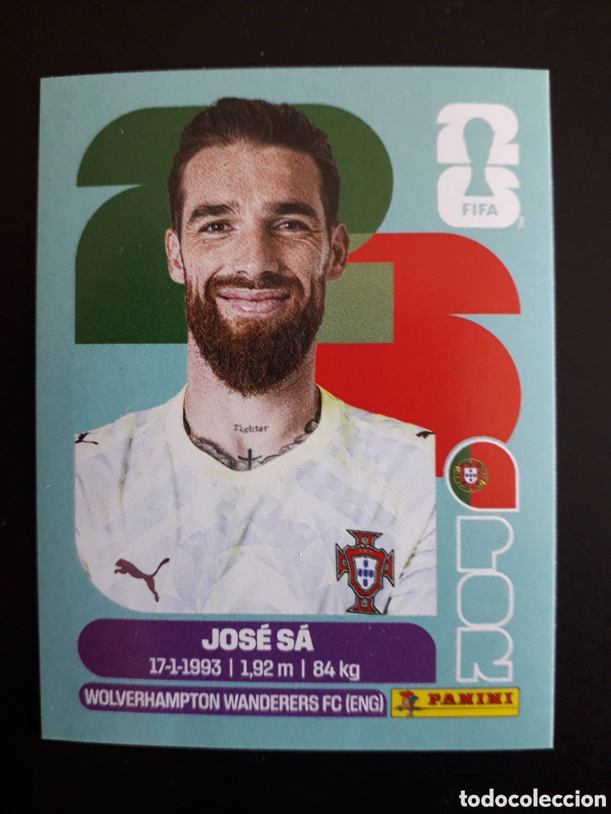 Fu&szlig;ball-Sticker: JOS&Eacute; S&Aacute; PORTUGAL POR 3 MUNDIAL F&Uacute;TBOL 2026 FIFA WORLD CUP PANINI SIN PEGAR PEDIDO M&Iacute;NIMO 3&euro;.