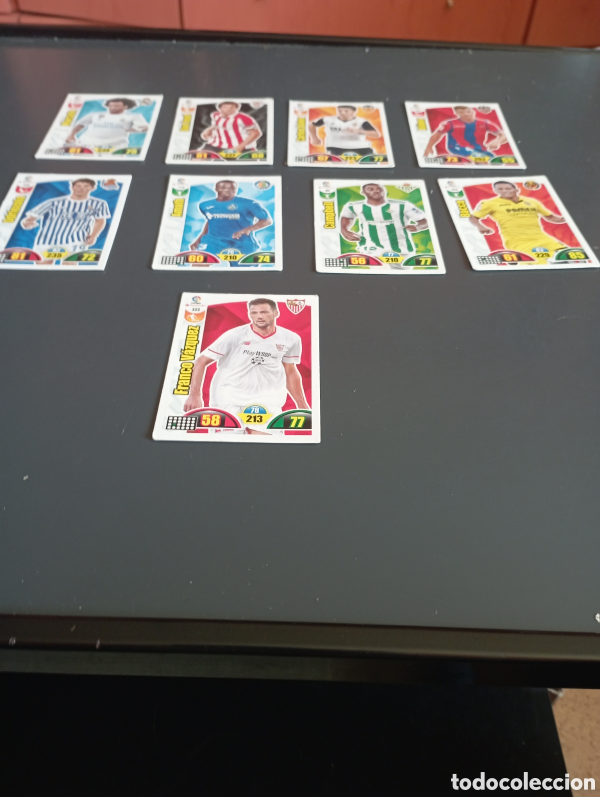 Cromos de f&uacute;tbol: Lote 9 cromos adrenalyn XL 2017 18