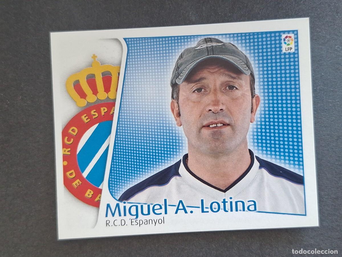 Fu&szlig;ball-Sticker: L4 LOTINA ENTRENADOR R. C. D. ESPA&Ntilde;OL LIGA ESTE 2004 2005 04 05 NUNCA PEGADO SIN PEGAR
