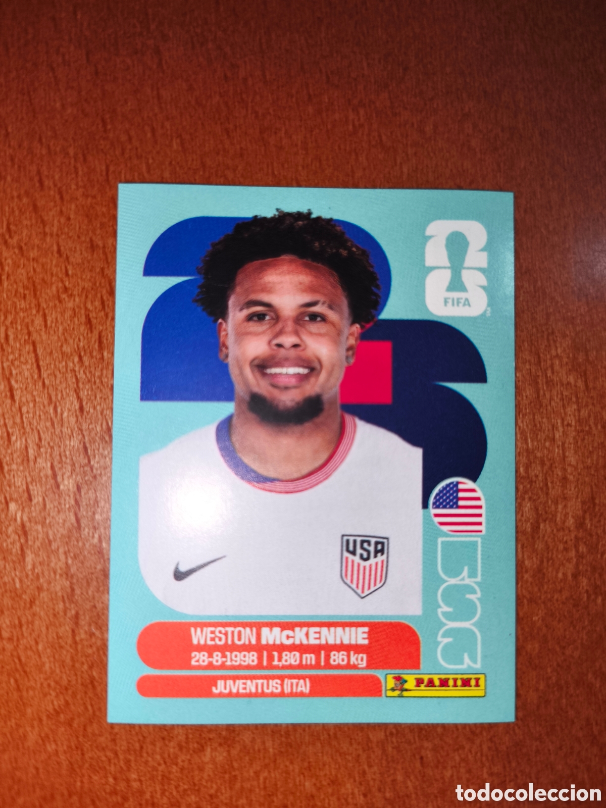 Fu&szlig;ball-Sticker: USA10 Weston McKennie USA 10 Fifa World Cup 2026 Estados Unidos