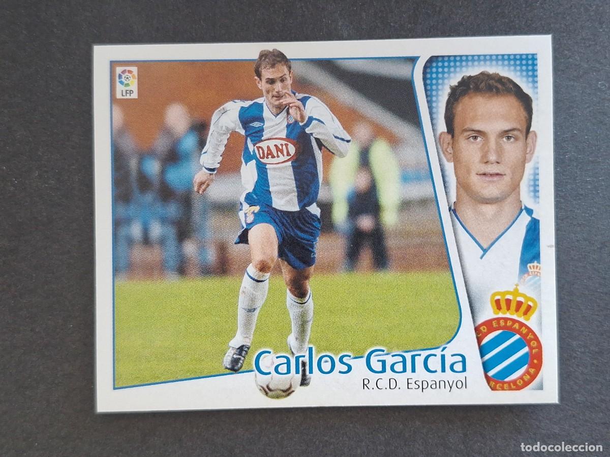 Cartes &agrave; collectionner de Football: L4 CARLOS GARCIA R. C. D. ESPA&Ntilde;OL LIGA ESTE 2004 2005 04 05 NUNCA PEGADO SIN PEGAR