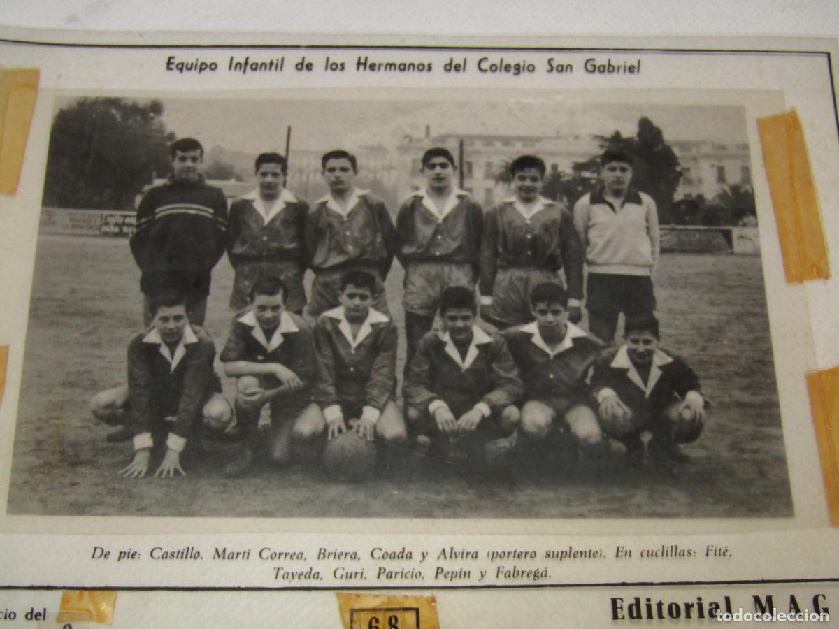 Cartes &agrave; collectionner de Football: Antiguo Fotolito Positivo del Equipo Futbol Equipo Infantil Colegio SAN GABRIEL N&ordm; 68 de OLIMAN