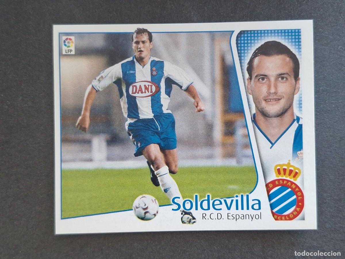 Figurine di Calcio: L4 SOLDEVILLA R. C. D. ESPA&Ntilde;OL LIGA ESTE 2004 2005 04 05 NUNCA PEGADO SIN PEGAR