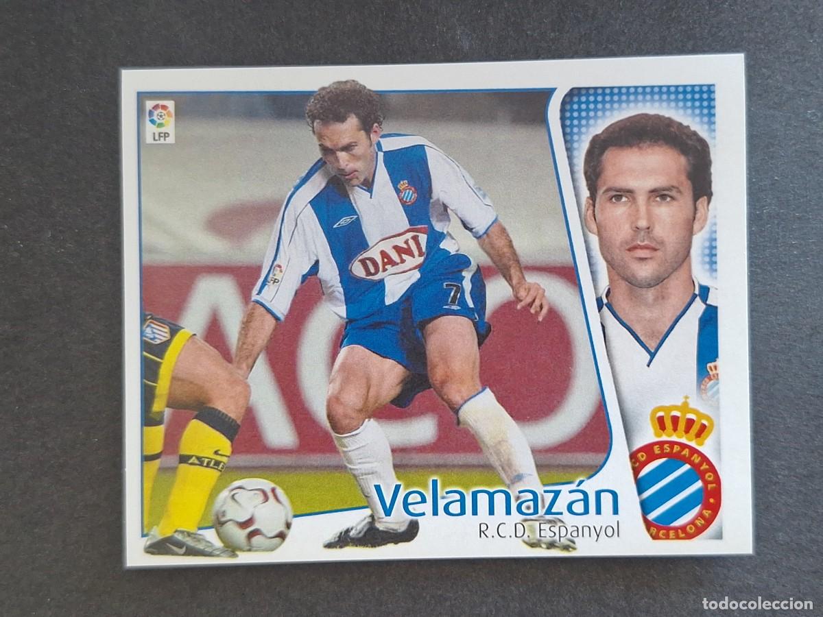 Cromos de Futebol: L4 VELAMAZAN R. C. D. ESPA&Ntilde;OL LIGA ESTE 2004 2005 04 05 NUNCA PEGADO SIN PEGAR