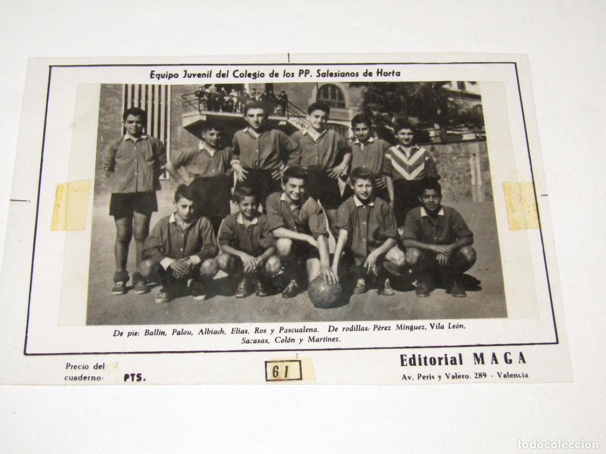 Cromos de f&uacute;tbol: Antiguo Fotolito Positivo del Equipo Futbol Equipo Infantil Colegio PP SALESIANOS HORTA de OLIMAN
