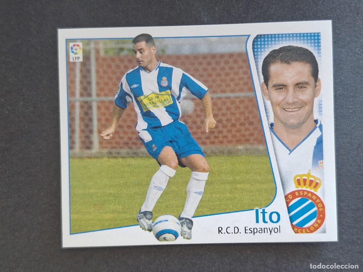 Cromos de f&uacute;tbol: L4 ITO R. C. D. ESPA&Ntilde;OL LIGA ESTE 2004 2005 04 05 NUNCA PEGADO SIN PEGAR