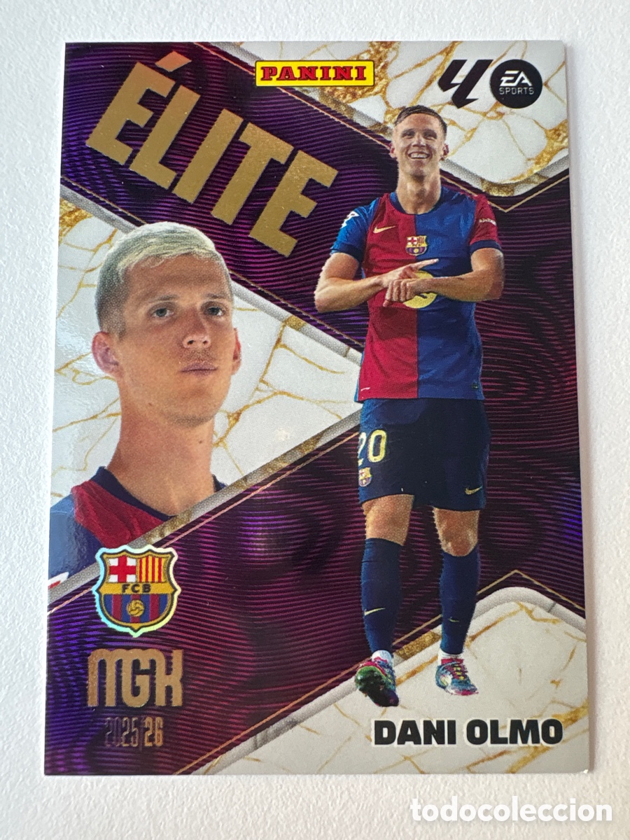 Cromos de f&uacute;tbol: Carta Dani Olmo &Eacute;lite 4 Megacracks 2025-26