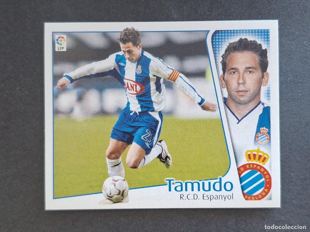 Cromos de f&uacute;tbol: L4 TAMUDO R. C. D. ESPA&Ntilde;OL LIGA ESTE 2004 2005 04 05 NUNCA PEGADO SIN PEGAR
