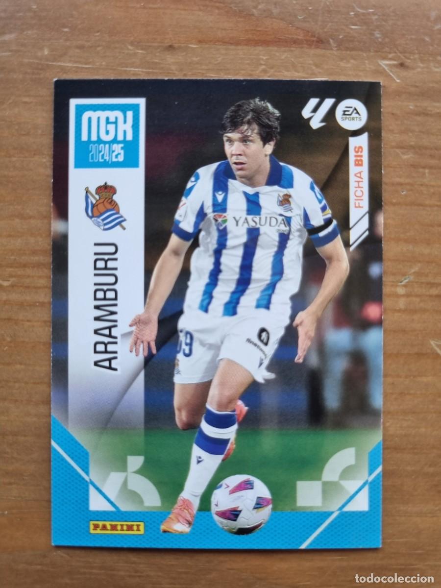 Cromos de f&uacute;tbol: 292 Bis ARAMBURU (Real Sociedad) FICHA BIS. Liga 2024 2025 24 25 Megacracks (Panini)