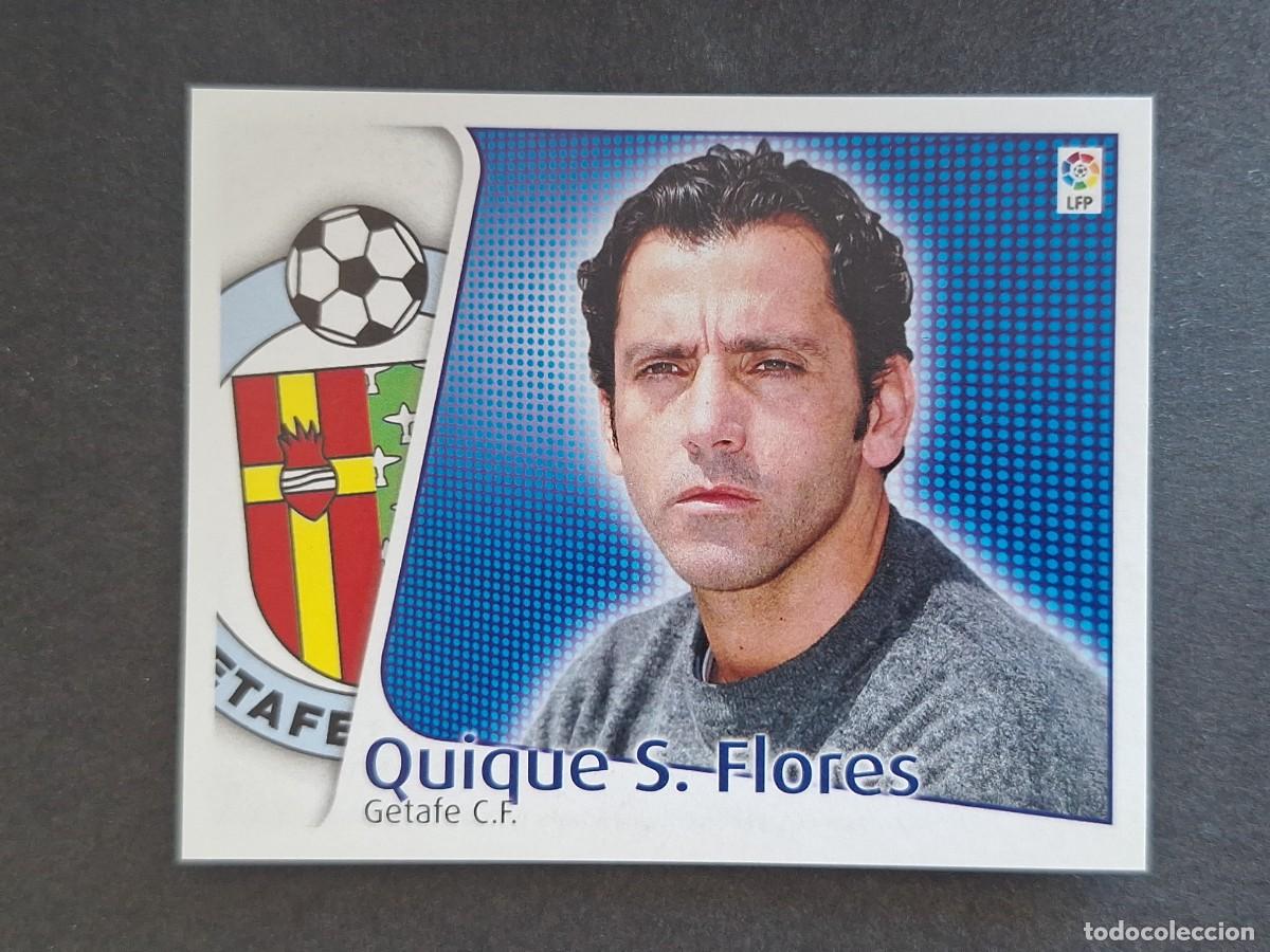Cromos de f&uacute;tbol: L4 QUIQUE SANCHEZ FLORES ENTRENADOR GETAFE C. F. LIGA ESTE 2004 2005 04 05 NUNCA PEGADO SIN PEGAR