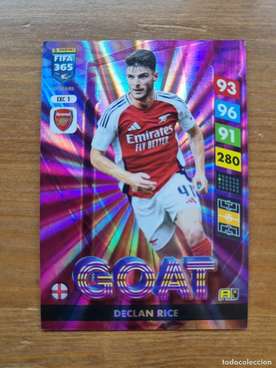 Cromos de Futebol: EXC 1 DECLAN RICE (Arsenal) GOAT. FIFA 365 2025 Adrenalyn XL (Panini) NUEVO