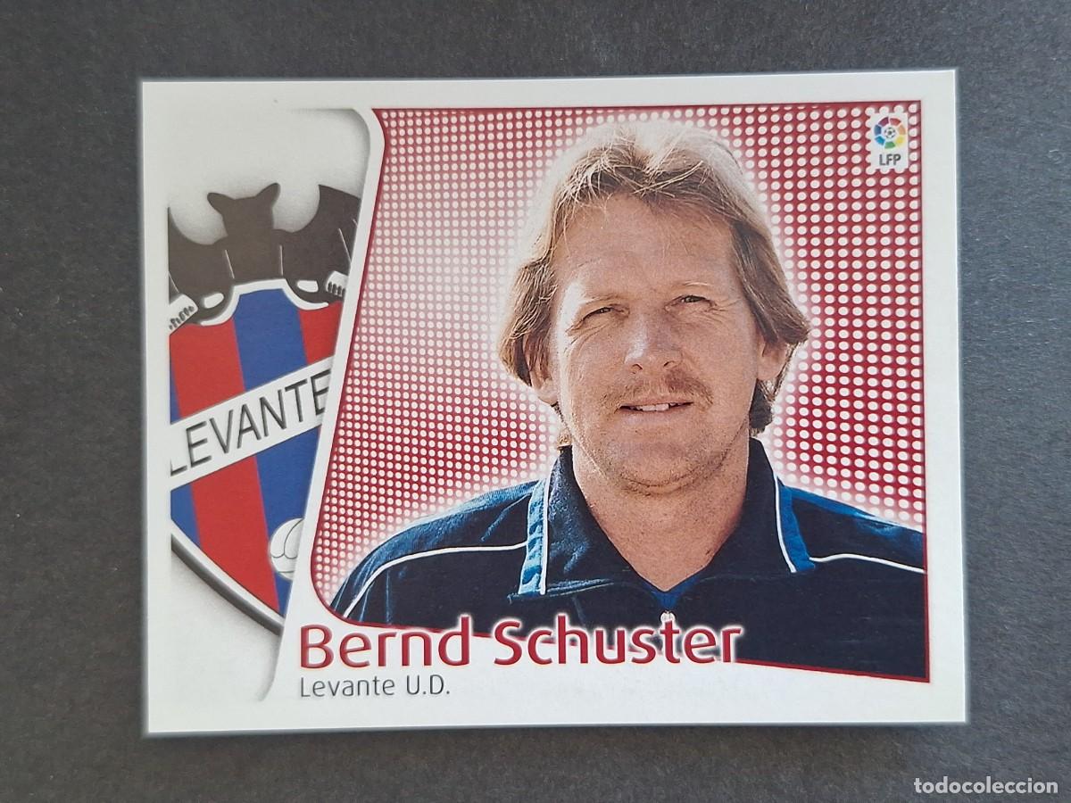 Fu&szlig;ball-Sticker: L4 BERND SCHUSTER ENTRENADOR LEVANTE U. D. LIGA ESTE 2004 2005 04 05 NUNCA PEGADO SIN PEGAR