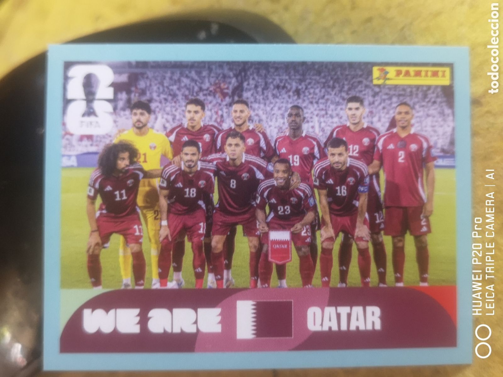 Fu&szlig;ball-Sticker: FIFA WORLD CUP MUNDIAL 2026 ALINEACI&Oacute;N QATAR - QAT 13