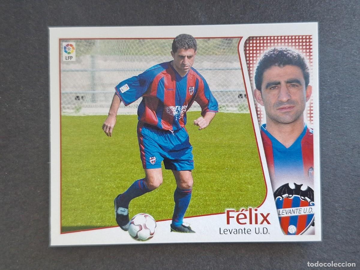 Fu&szlig;ball-Sticker: L4 FELIX LEVANTE U. D. LIGA ESTE 2004 2005 04 05 NUNCA PEGADO SIN PEGAR