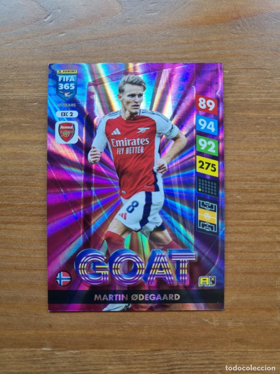 Fu&szlig;ball-Sticker: EXC 2 Martin ODEGAARD (Arsenal) GOAT. FIFA 365 2025 Adrenalyn XL (Panini) NUEVO
