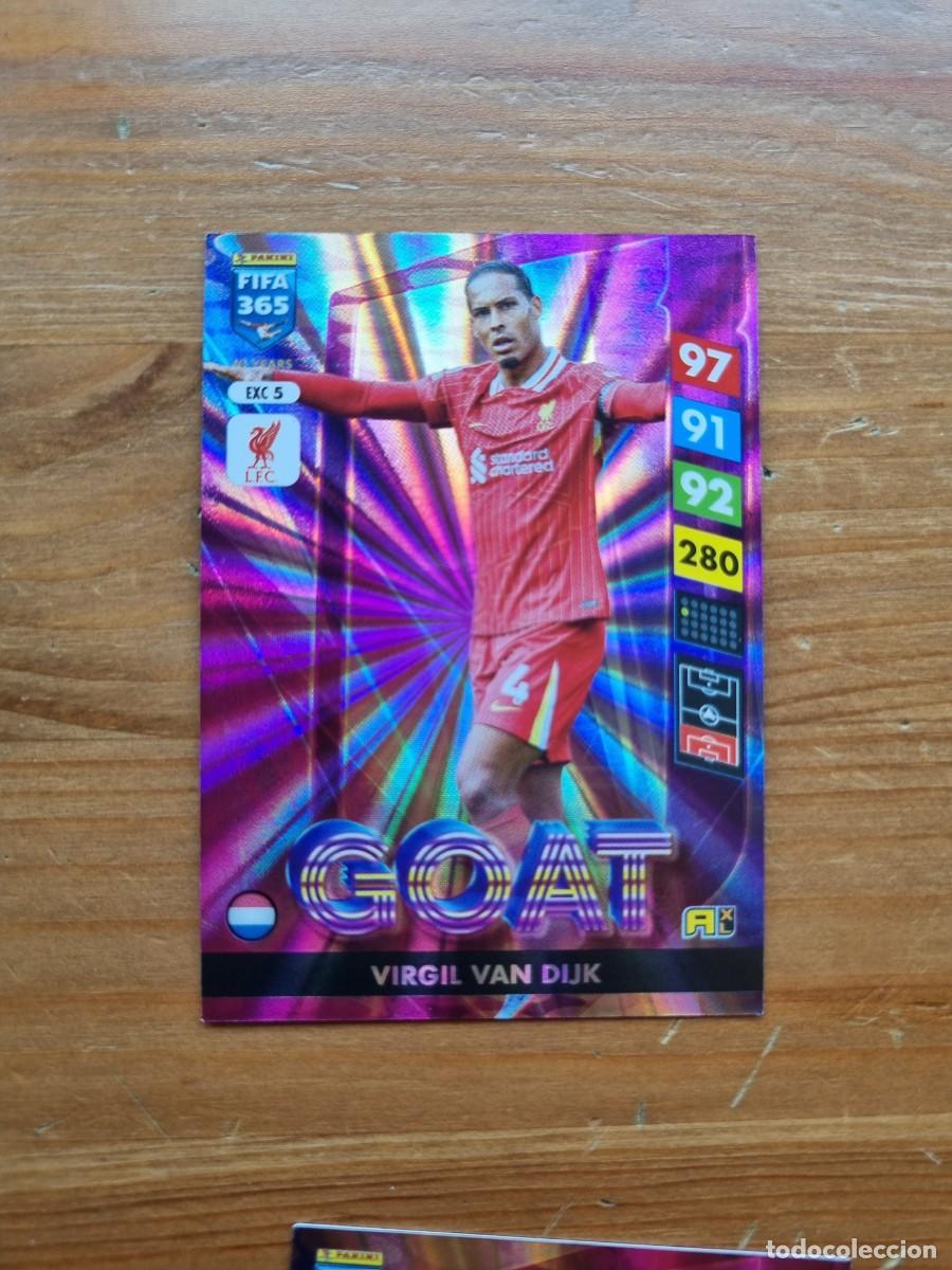 Fu&szlig;ball-Sticker: EXC 5 Virgil VAN DIJK (Liverpool FC) GOAT. FIFA 365 2025 Adrenalyn XL (Panini) NUEVO