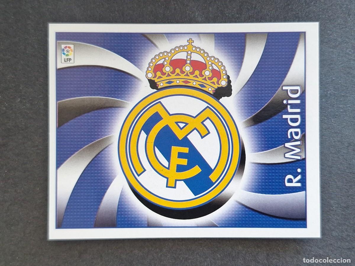 Cromos de f&uacute;tbol: L4 ESCUDO REAL MADRID LIGA ESTE 2004 2005 04 05 NUNCA PEGADO SIN PEGAR