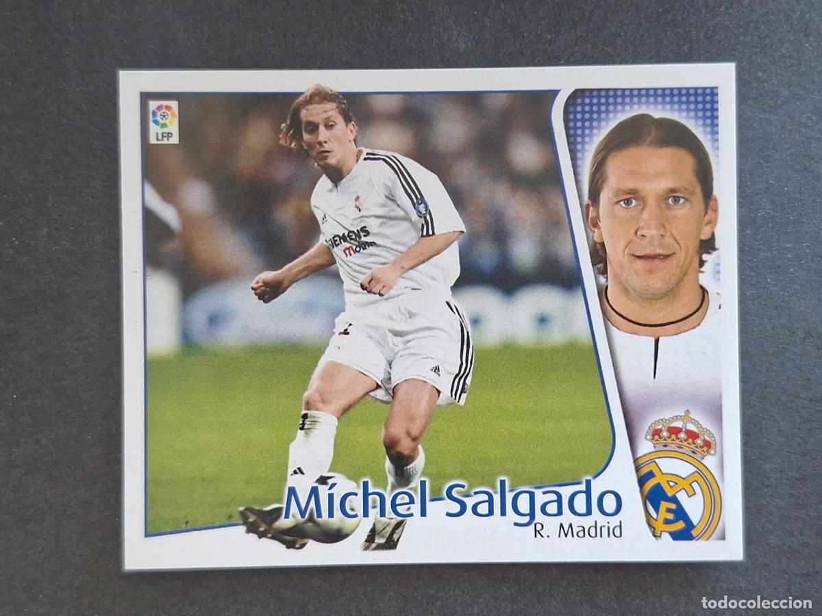 Cromos de f&uacute;tbol: L4 MICHEL SALGADO REAL MADRID LIGA ESTE 2004 2005 04 05 NUNCA PEGADO SIN PEGAR
