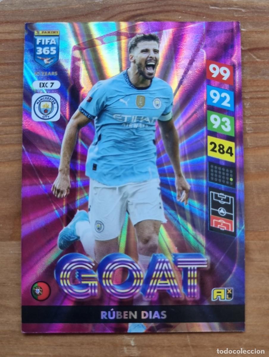Cromos de f&uacute;tbol: EXC 7 RUB&Eacute;N D&Iacute;AS (Manchester City) GOAT. FIFA 365 2025 Adrenalyn XL (Panini) NUEVO