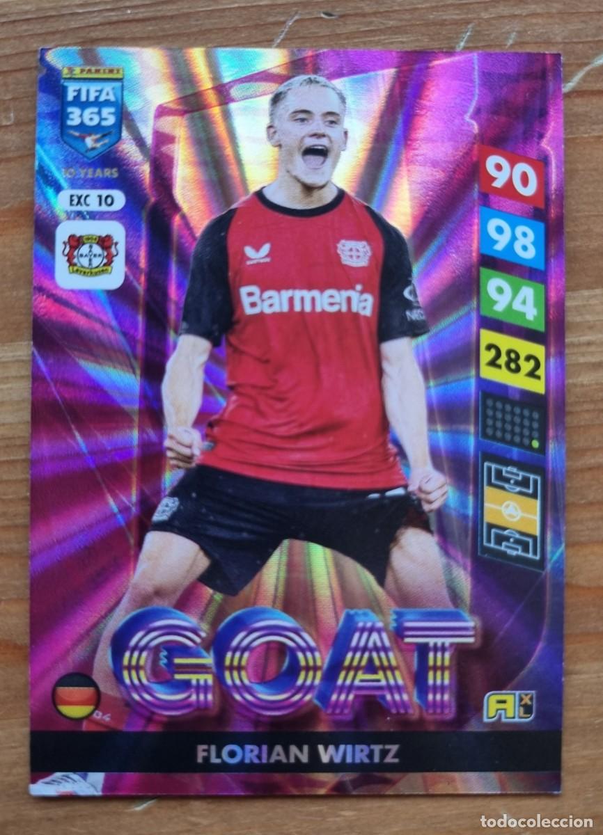 Cromos de f&uacute;tbol: EXC 10 Florian WIRTZ (Bayer Leverkusen) GOAT. FIFA 365 2025 Adrenalyn XL (Panini) NUEVO