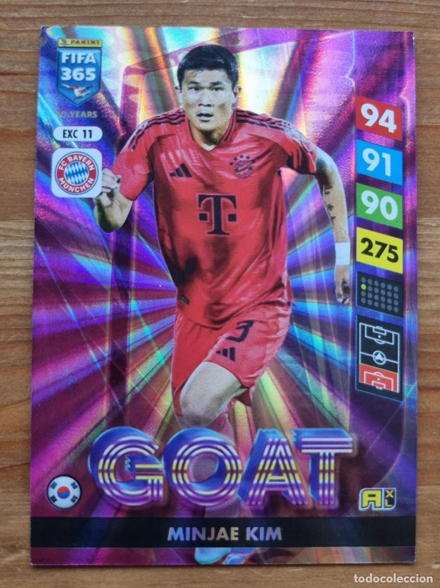 Football Stickers: EXC 11 MINJAE KIM (FC Bayern M&uuml;nchen) GOAT. FIFA 365 2025 Adrenalyn XL (Panini) NUEVO