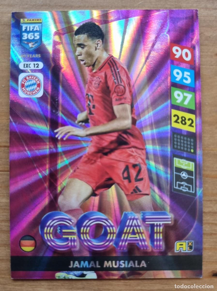 Cromos de f&uacute;tbol: EXC 12 Jamal MUSIALA (FC Bayern M&uuml;nchen) GOAT. FIFA 365 2025 Adrenalyn XL (Panini) NUEVO
