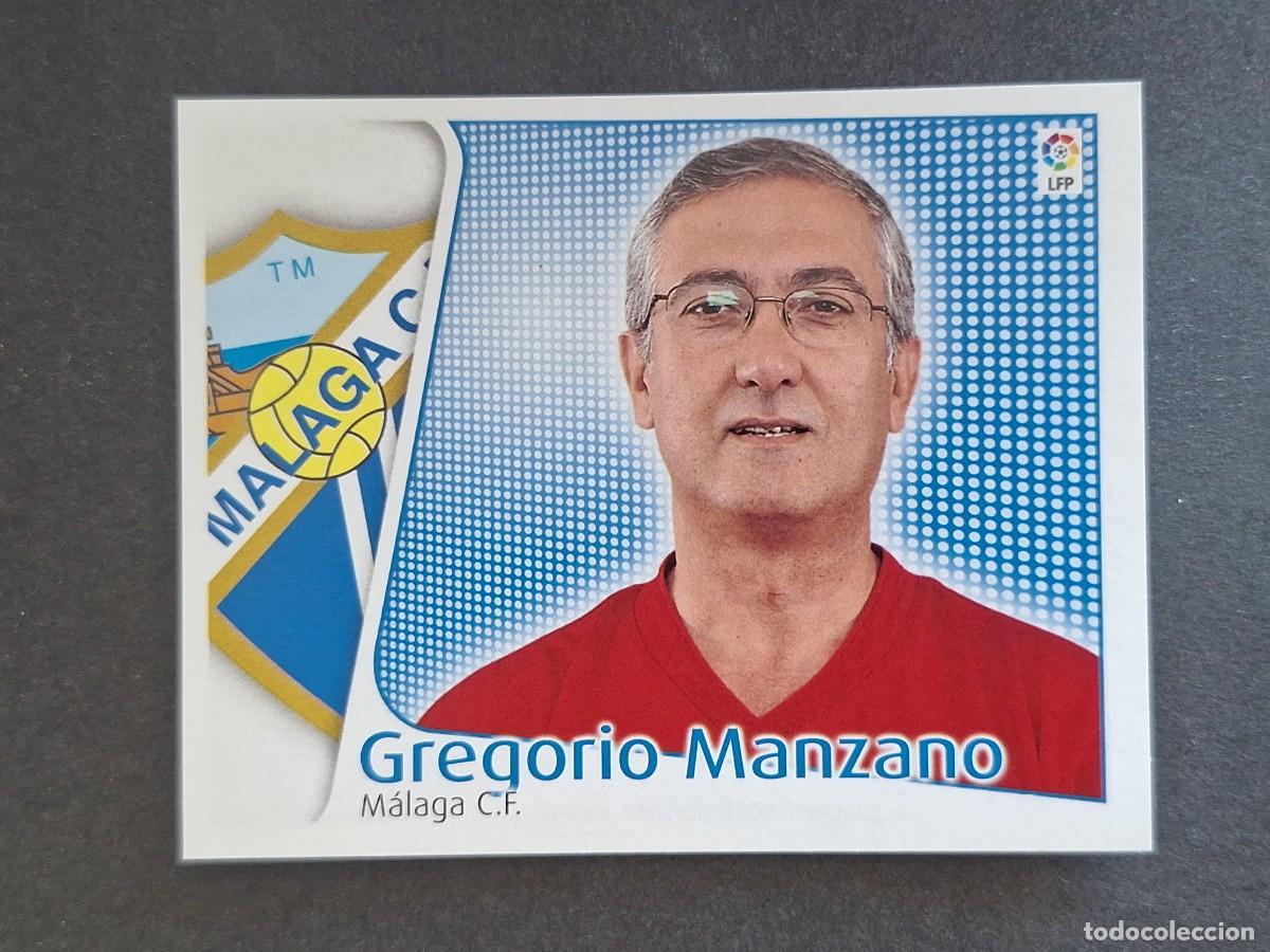 Figurine di Calcio: L4 GREGORIO MANZANO ENTRENADOR MALAGA C. F. LIGA ESTE 2004 2005 04 05 NUNCA PEGADO SIN PEGAR