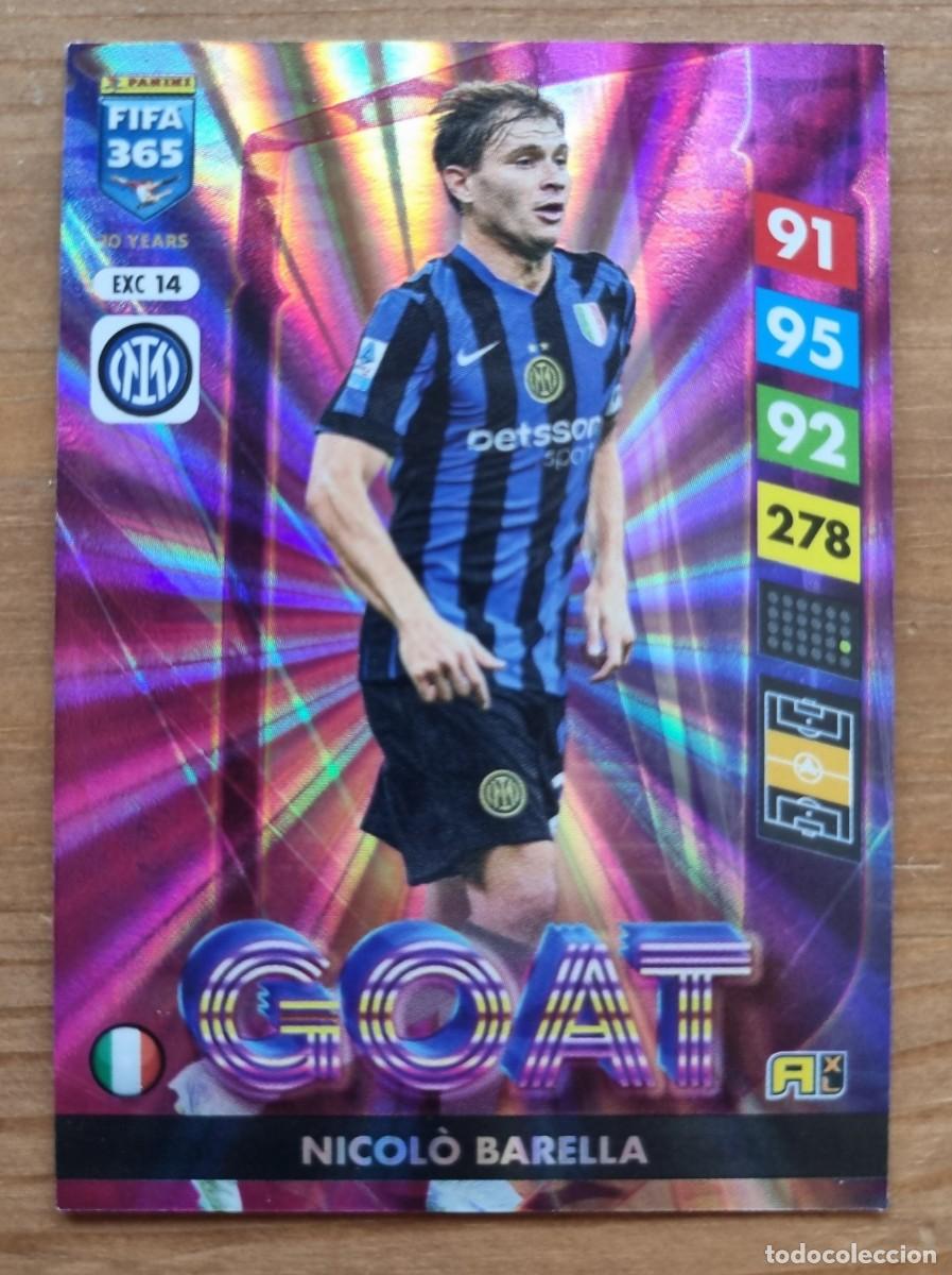 Cartes &agrave; collectionner de Football: EXC 14 Nicolo BARELLA (Inter de Milan) GOAT. FIFA 365 2025 Adrenalyn XL (Panini) NUEVO