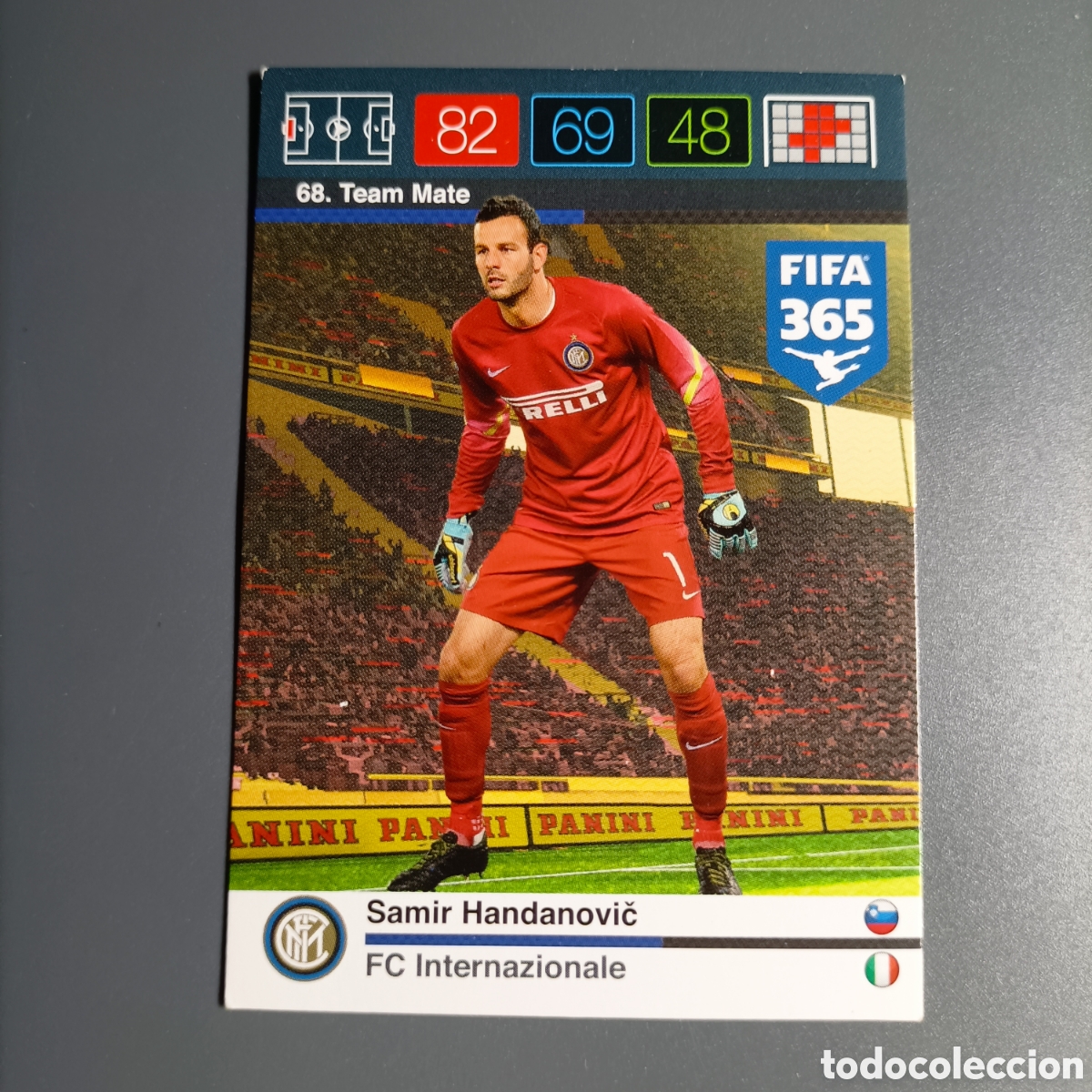 Cromos de f&uacute;tbol: CARD ADRENALYN XL FIFA 365 PANINI 2016 (FC INTERNACIONALE) №68 SAMIR HANDANOVIČ