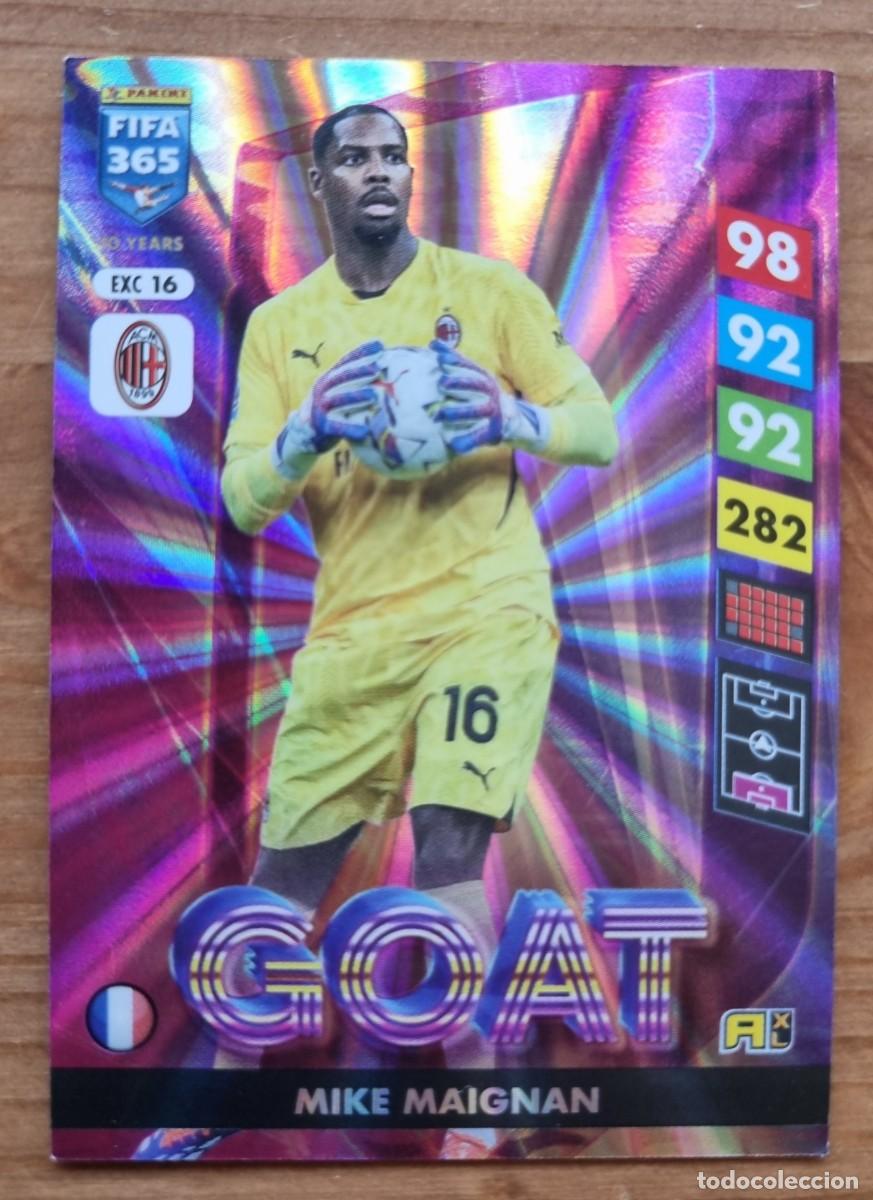Cromos de f&uacute;tbol: EXC 16 Mike MAIGNAN (AC Milan) GOAT. FIFA 365 2025 Adrenalyn XL (Panini) NUEVO