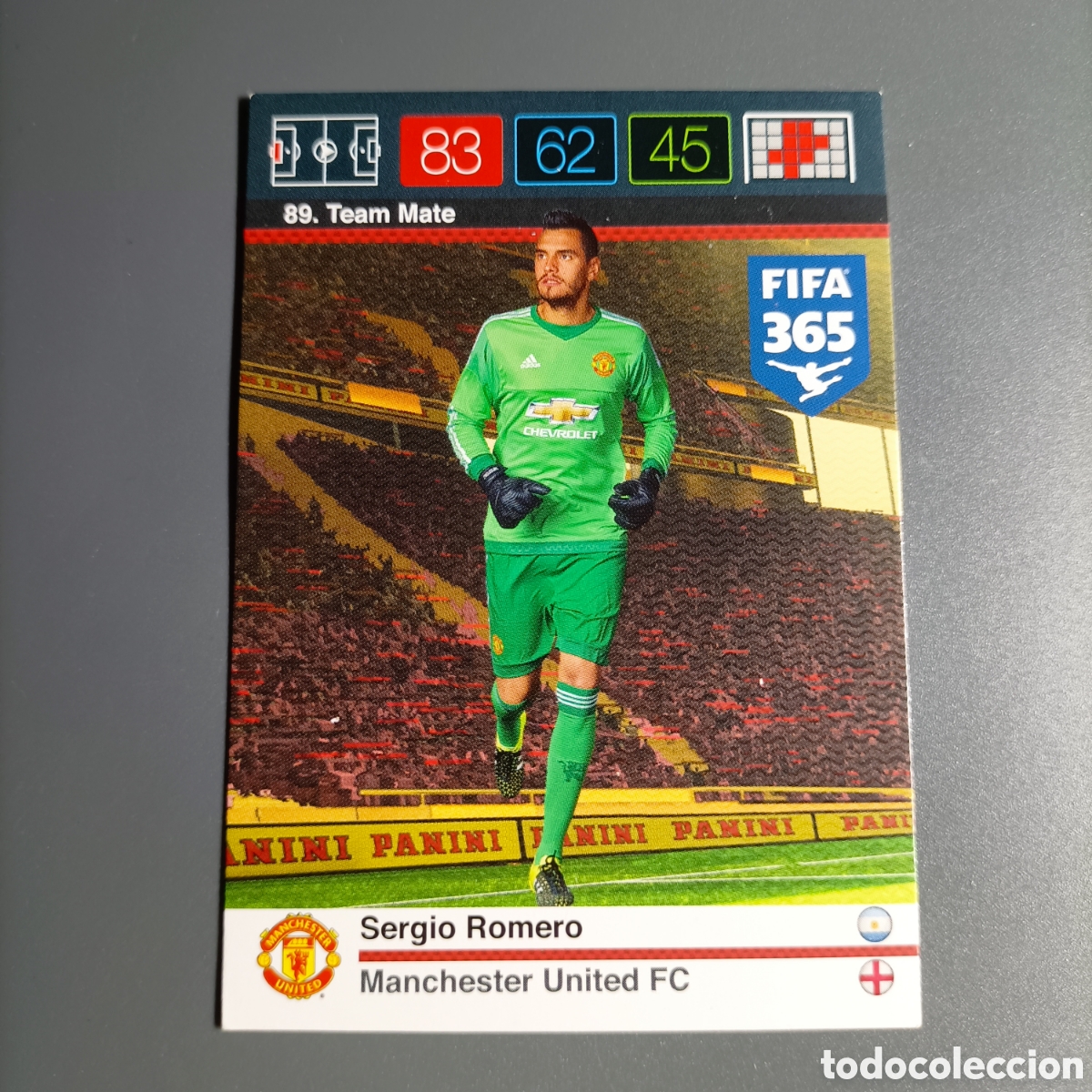 Cromos de f&uacute;tbol: CARD ADRENALYN XL FIFA 365 PANINI 2016 (MANCHESTER UNITED FC) №89 SERGIO ROMERO