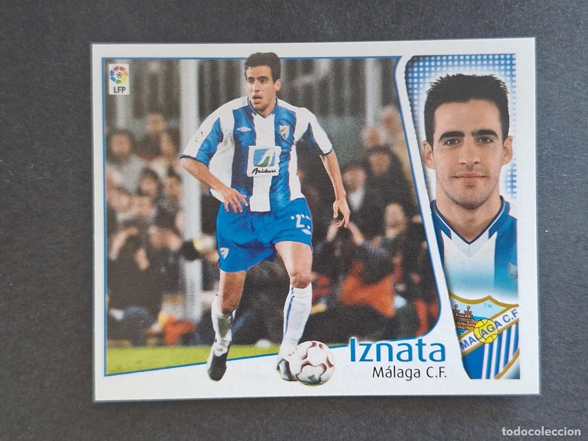 Cromos de f&uacute;tbol: L4 IZNATA MALAGA C. F. LIGA ESTE 2004 2005 04 05 NUNCA PEGADO SIN PEGAR