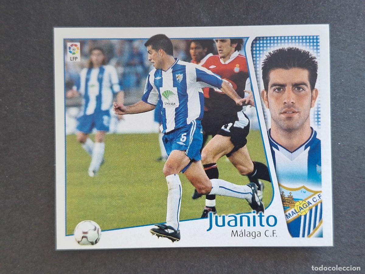Cromos de f&uacute;tbol: L4 JUANITO MALAGA C. F. LIGA ESTE 2004 2005 04 05 NUNCA PEGADO SIN PEGAR