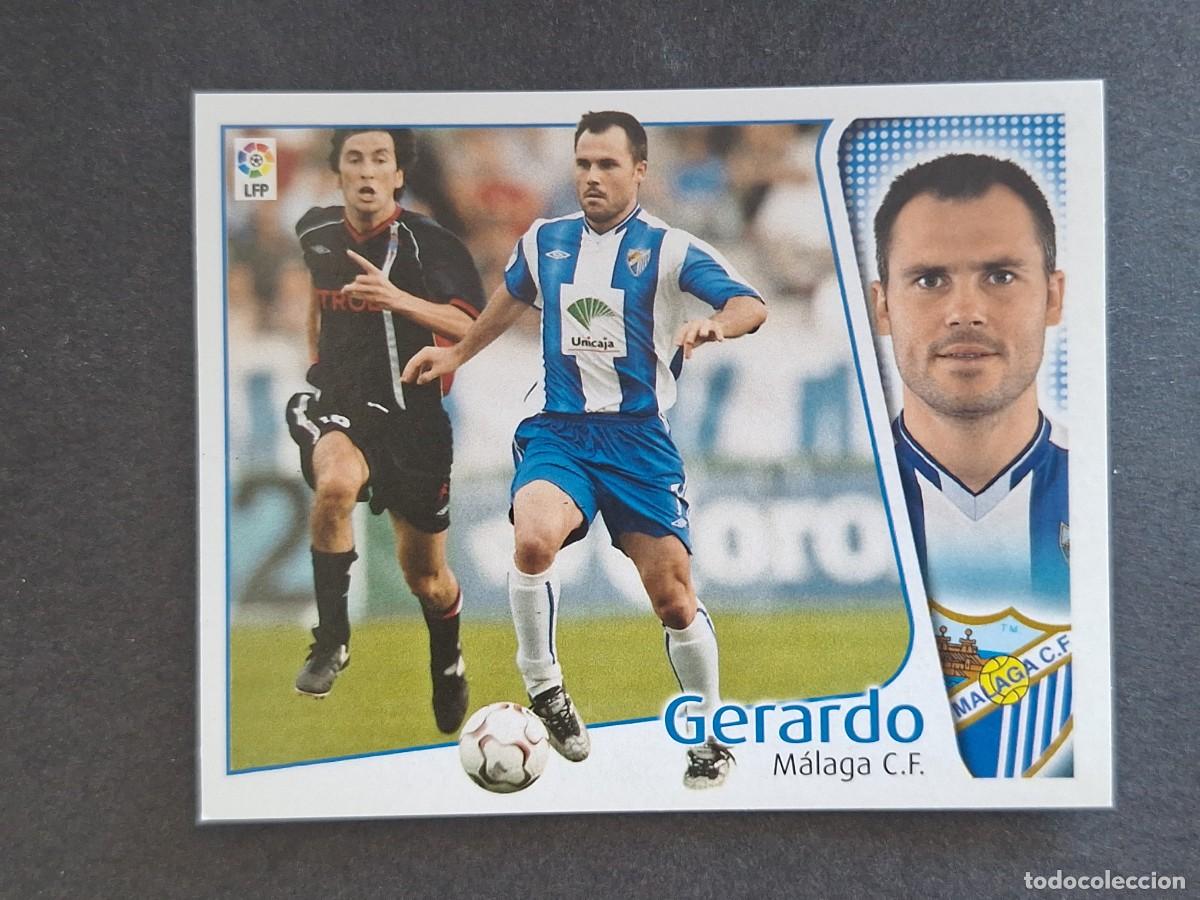 Cromos de f&uacute;tbol: L4 GERARDO MALAGA C. F. LIGA ESTE 2004 2005 04 05 NUNCA PEGADO SIN PEGAR