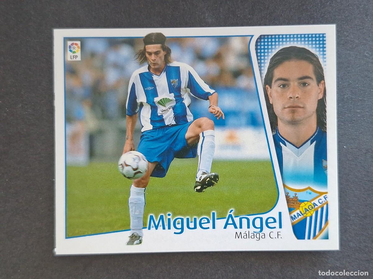Cromos de f&uacute;tbol: L4 MIGUEL ANGEL MALAGA C. F. LIGA ESTE 2004 2005 04 05 NUNCA PEGADO SIN PEGAR
