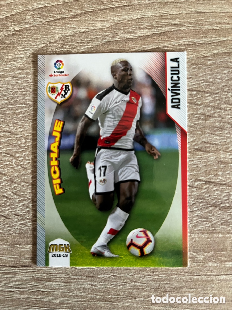 Cromos de f&uacute;tbol: 382 ADV&Iacute;NCULA FICHAJE MEGACRACKS MGK 2018 2019 18 19 RAYO VALLECANO