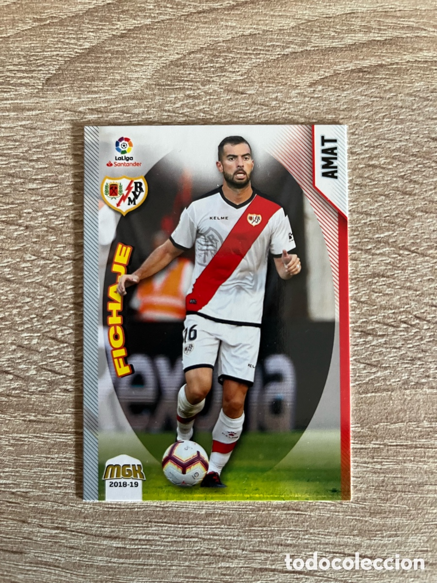 Cromos de f&uacute;tbol: 387 AMAT FICHAJE MEGACRACKS MGK 2018 2019 18 19 RAYO VALLECANO