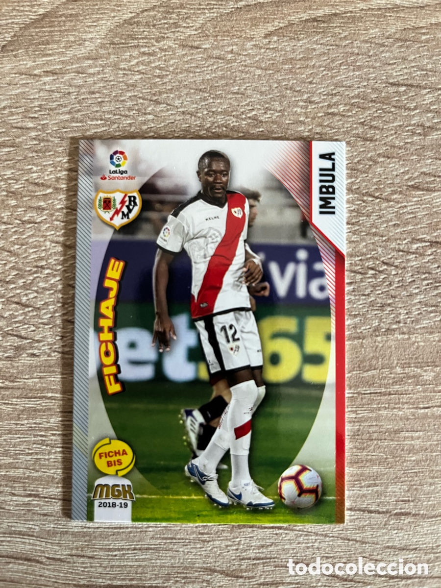 Cromos de f&uacute;tbol: 389 BIS IMBULA FICHA BIS FICHAJE MEGACRACKS MGK 2018 2019 18 19 RAYO VALLECANO