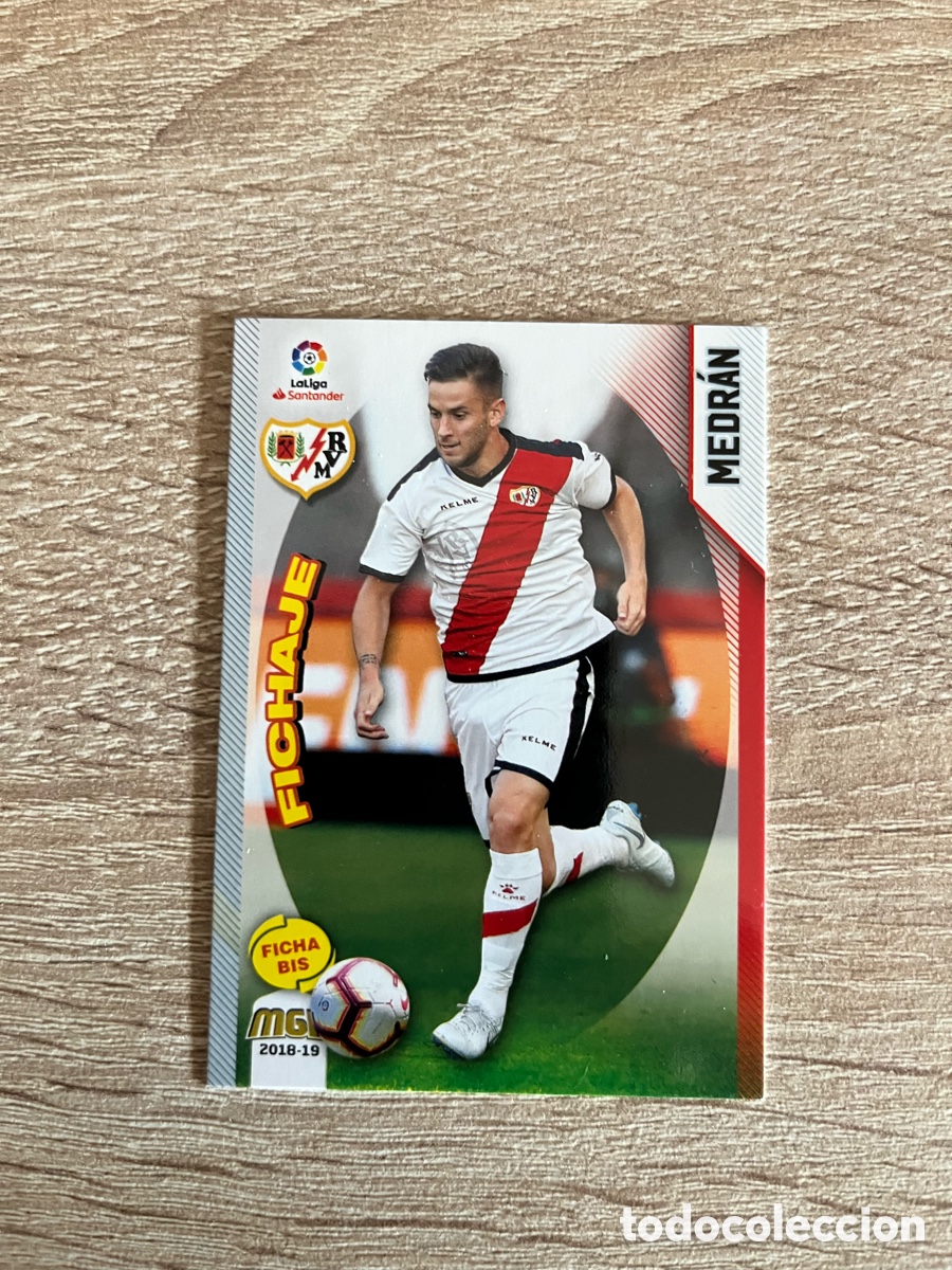 Cromos de Futebol: 391 BIS MEDR&Aacute;N FICHA BIS FICHAJE MEGACRACKS MGK 2018 2019 18 19 RAYO VALLECANO