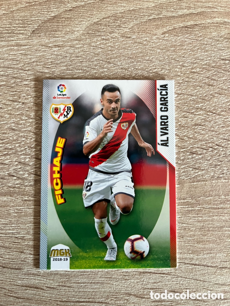 Cromos de Futebol: 395 &Aacute;LVARO GARC&Iacute;A FICHAJE MEGACRACKS MGK 2018 2019 18 19 RAYO VALLECANO