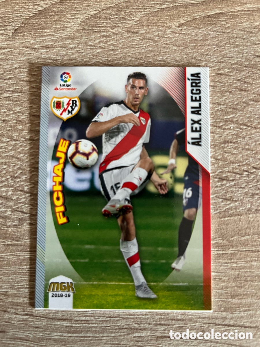 Fu&szlig;ball-Sticker: 397 &Aacute;LEX ALEGR&Iacute;A FICHAJE MEGACRACKS MGK 2018 2019 18 19 RAYO VALLECANO