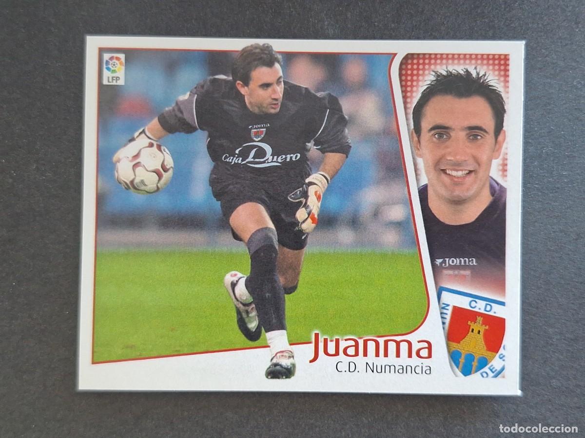 Fu&szlig;ball-Sticker: L4 JUANMA C. D. NUMANCIA LIGA ESTE 2004 2005 04 05 NUNCA PEGADO SIN PEGAR