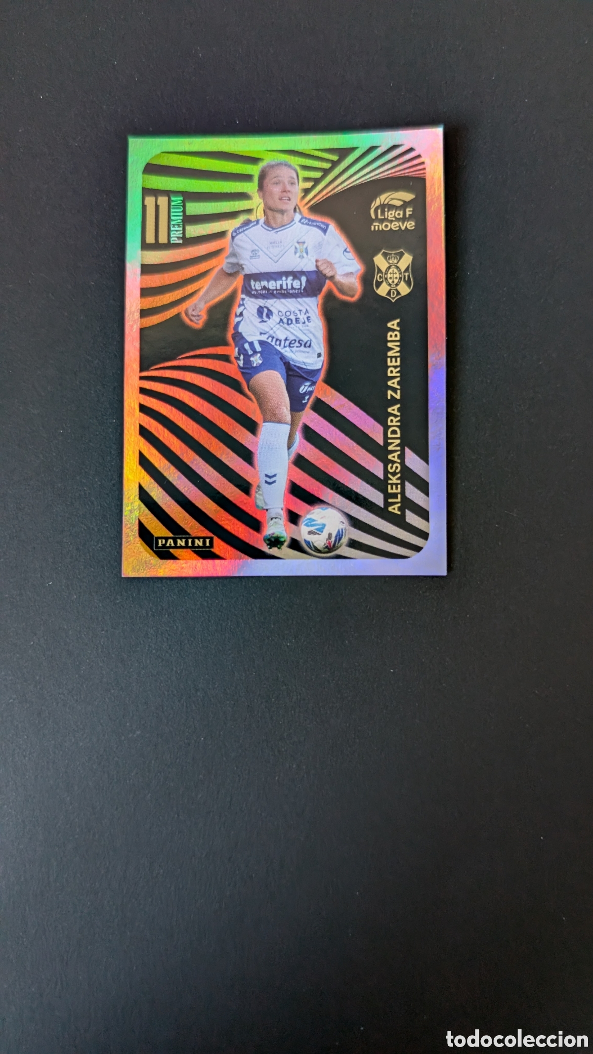 Fu&szlig;ball-Sticker: ZAREMBA TENERIFE PREMIUM LIGA F 2025/26 25 26 NUNCA PEGADO SIN PEGAR