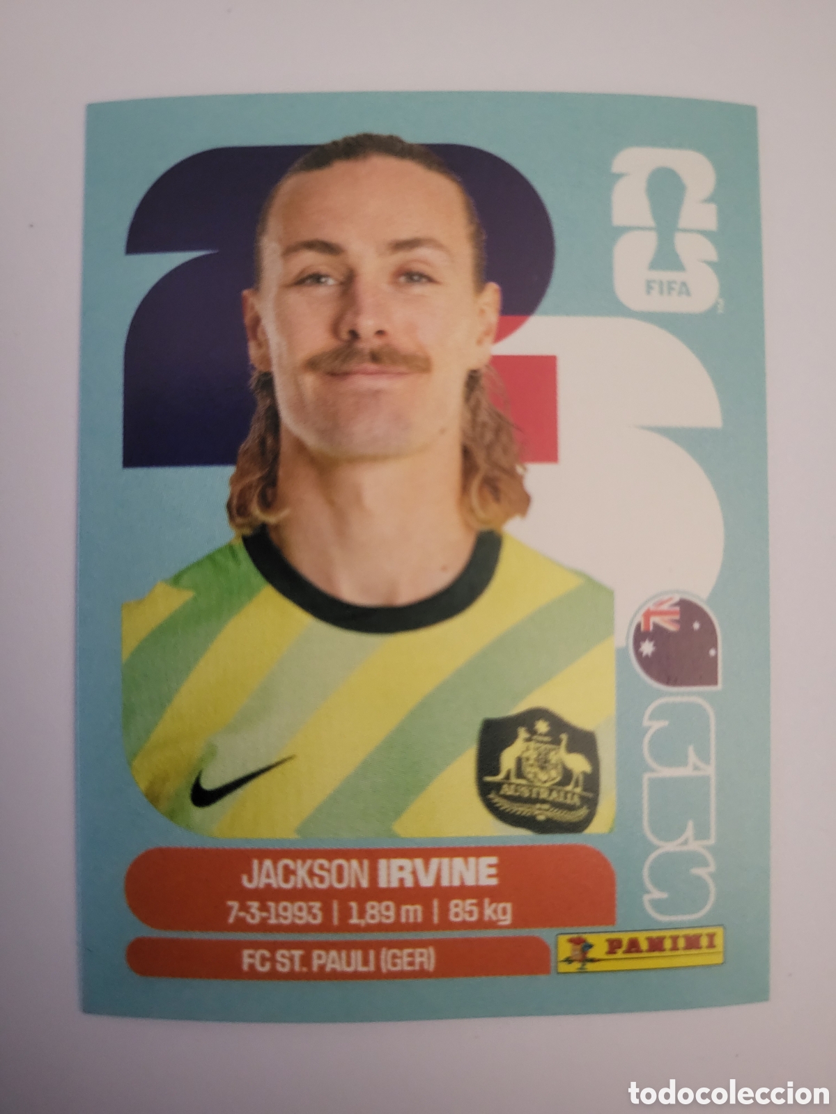 Cromos de f&uacute;tbol: ARG 11 Jackson Irvine [Sticker] / FIFA World Cup 2026